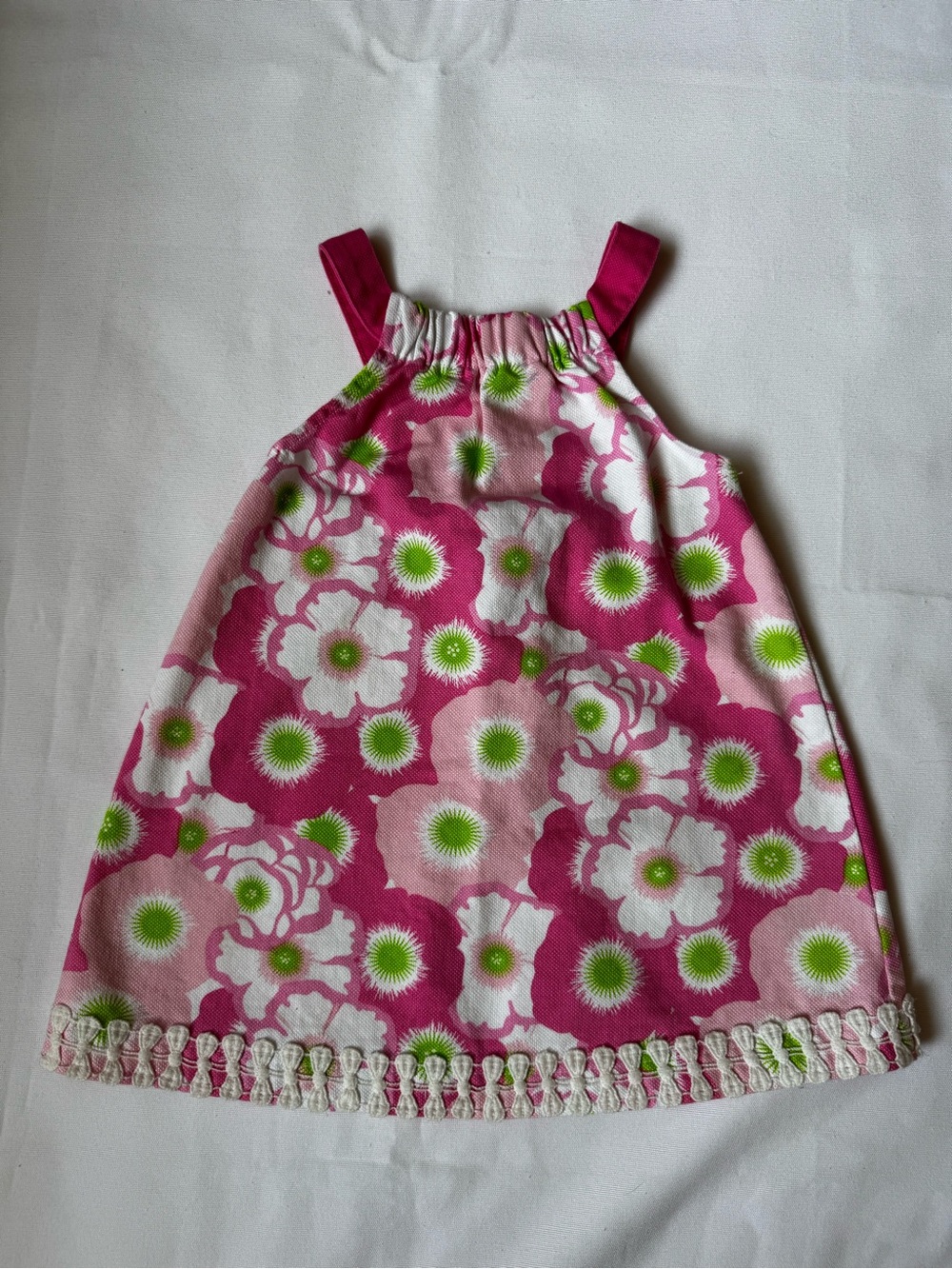 Mudpie 24m Pink and Green Floral Sundress